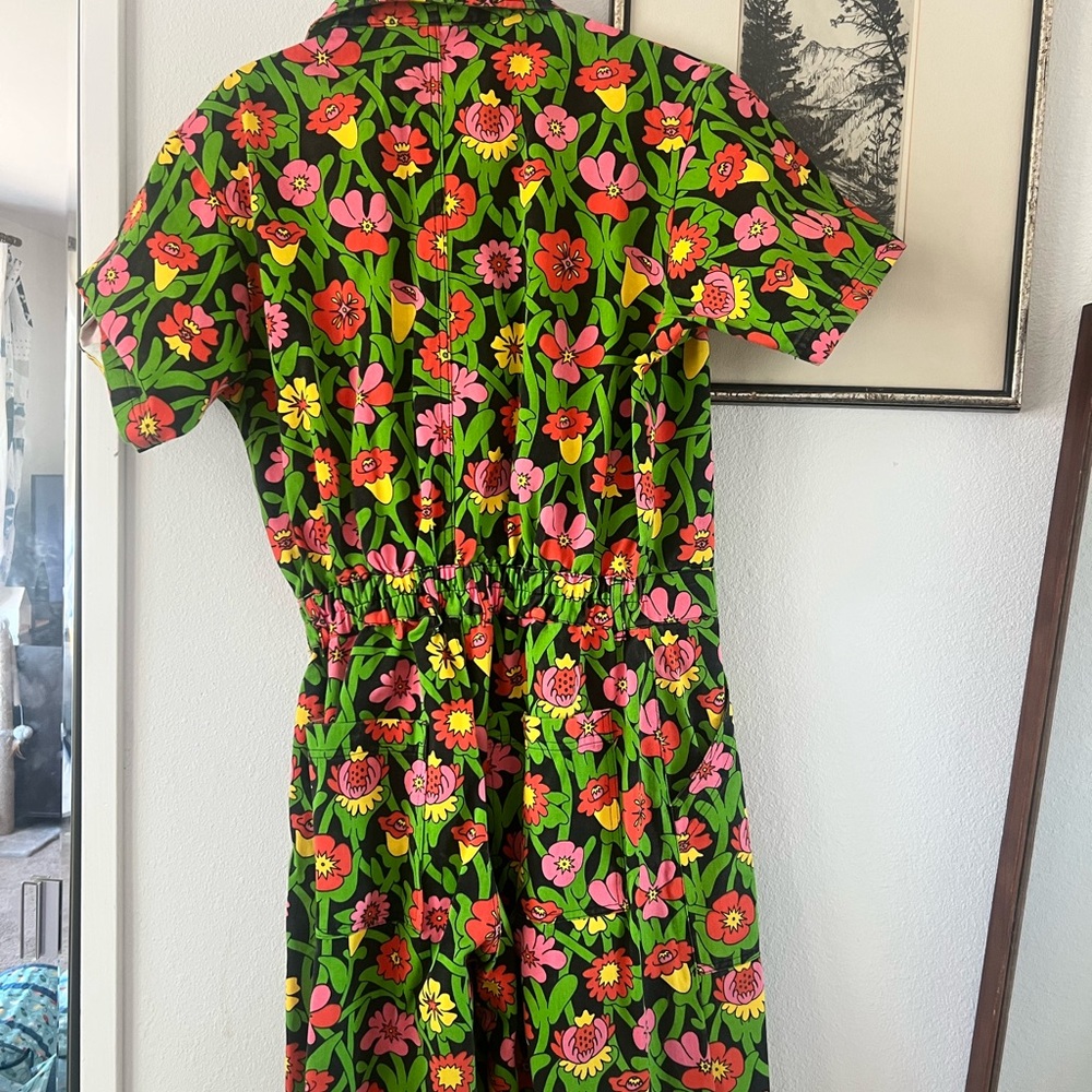 NEW Big Bud Press Short Sleeved Jumpsuit - Flower Tangle